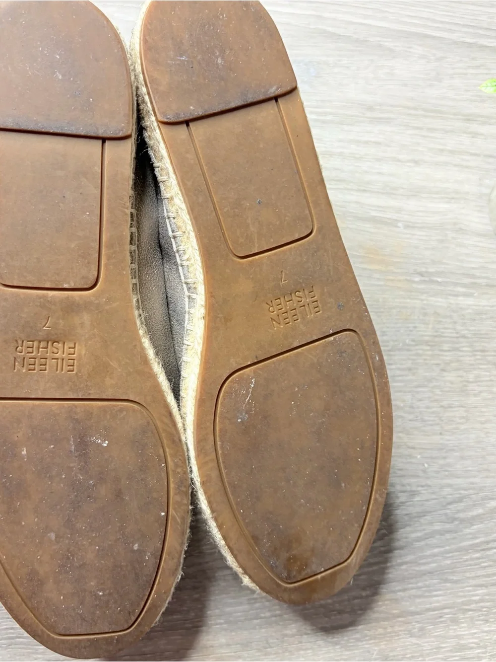 Eileen Fisher Bali Flats Espadrille Size 7 Women’s Metallic Casual